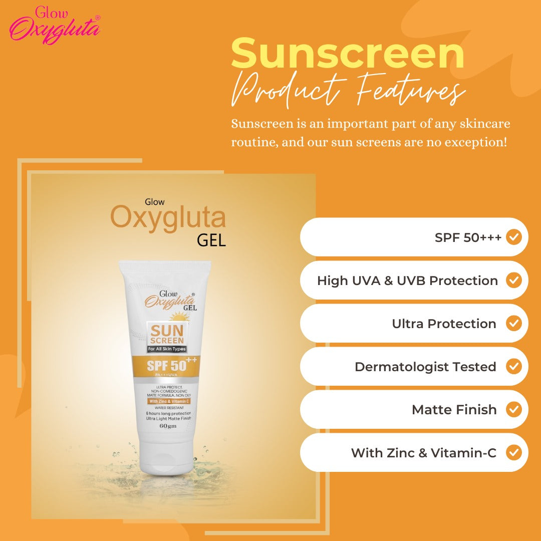 Sunscreen oxygluta gel SPF 50++